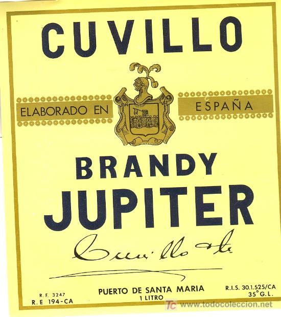 Etichette antiche: ETIQUETA DE BRANDY