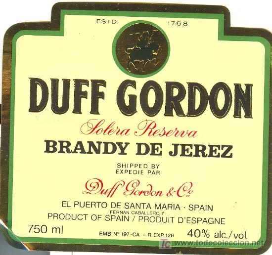 Etichette antiche: ETIQUETA DE BRANDY