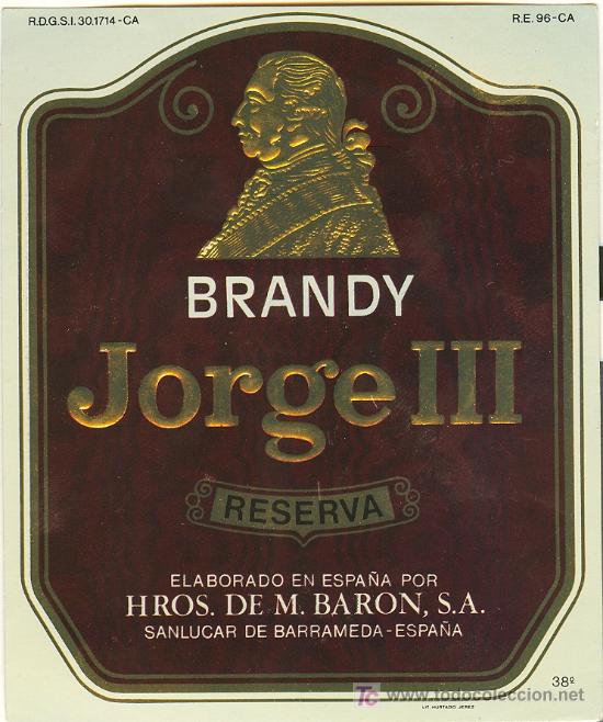 Etichette antiche: ETIQUETA DE BRANDY