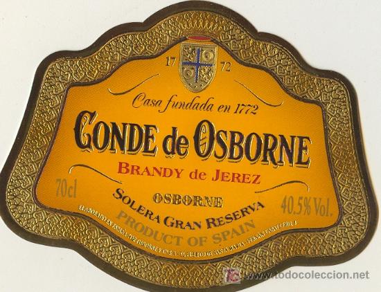 Etiquetas antiguas: ETIQUETA DE BRANDY - Foto 1