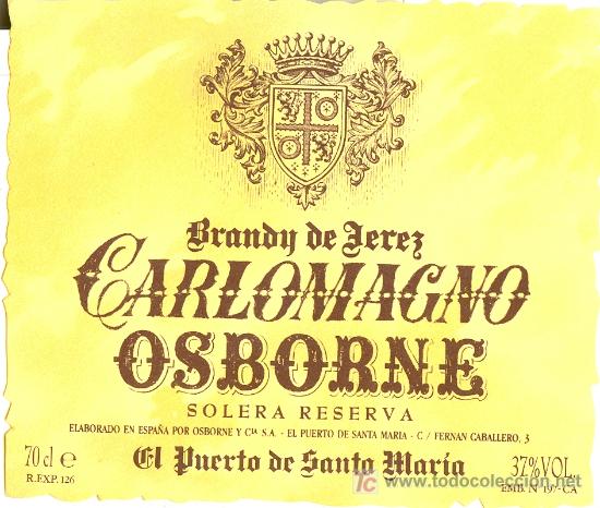 Etiquetas antiguas: ETIQUETA DE BRANDY - Foto 1