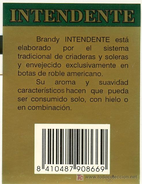 Etichette antiche: ETIQUETA DE BRANDY