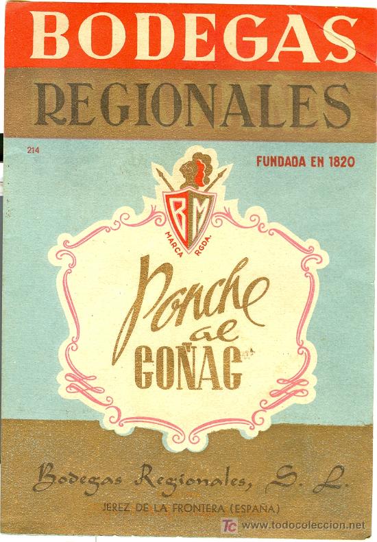 Etichette antiche: ETIQUETA DE CO&Ntilde;AC