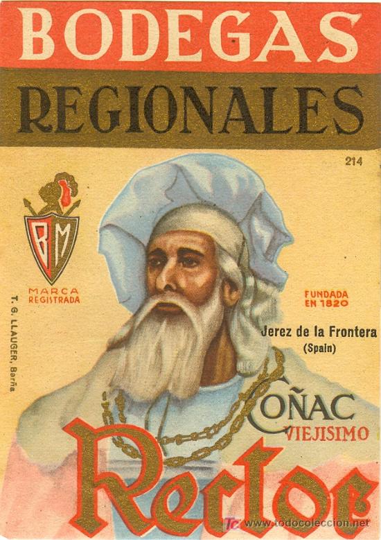 Etichette antiche: ETIQUETA DE CO&Ntilde;AC