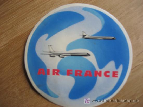 Etiquetas antigas: Air France. Etiquetas Lineas Aereas