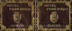 Etiquetas antiguas: ETIQUETA HOTEL - HOTEL PRINCIPADO , OVIEDO