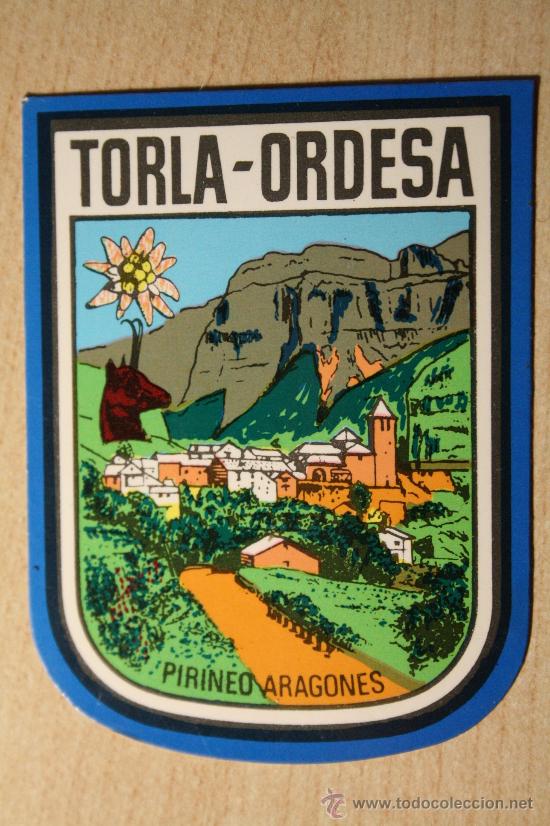 Etiquetas antiguas: PEGATINA TORLA - ORDESA - HUESCA - ARAGON - Foto 1