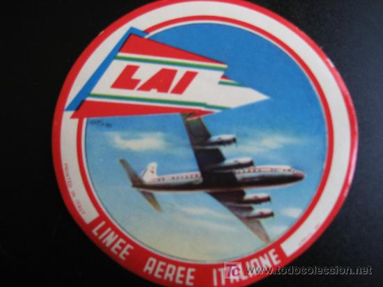 Old Labels: Etiquetas de Lineas Aereas. LAI. Linee Aeree Italiane.