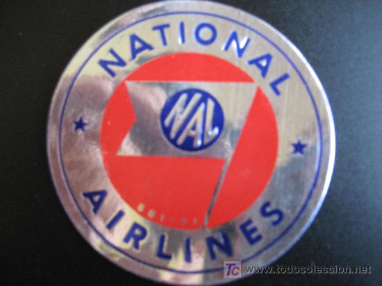 Old Labels: National Airlines. Etiquetas Lineas Aereas. Aviones