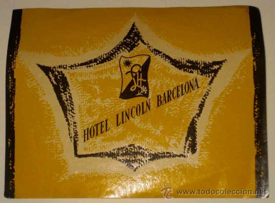 Etiquetas antiguas: ANTIGUA ETIQUETA DE MALETA - ANTIQUE LUGGAGE BAGAGE LABEL - ANCIEN ETIQUETTE LA VALISE - HOTEL LINCO