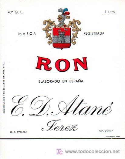 Alte Etiketten: ETIQUETA DE RON. RHUM. RUM.