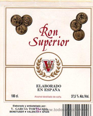 Etiquetas antiguas: ETIQUETA DE RON. RHUM. RUM. - Foto 1