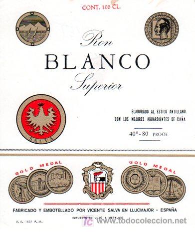 Etiquetas antiguas: ETIQUETA DE RON. RHUM. RUM. - Foto 1