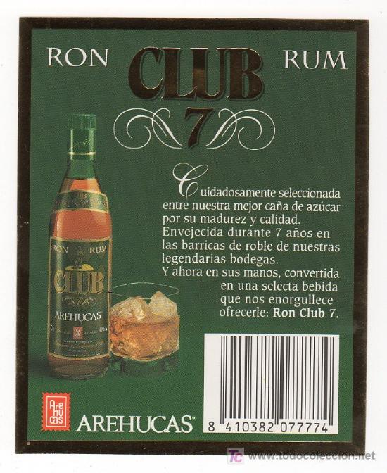 Etiquetas antiguas: ETIQUETA DE RON - RUM - RHUM - Foto 1