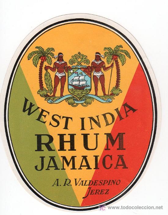 Alte Etiketten: ETIQUETA DE RON - RUM - RHUM
