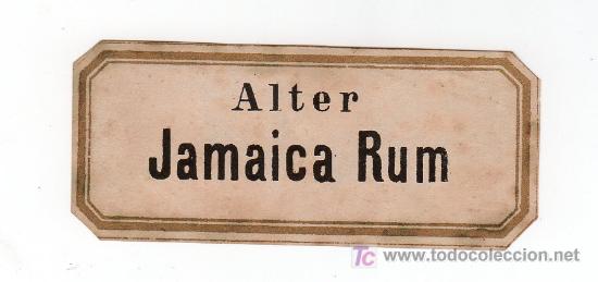 Etiquetas antiguas: ETIQUETA DE RON - RUM - RHUM - Foto 1
