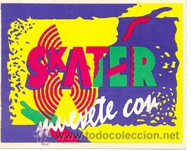 Etiquetas antiguas: 24-mar68. Adhesivo Skate. etiqueta calzado