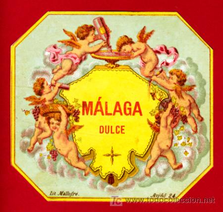 Etichette antiche: ETIQUETA , MALAGA DULCE  , E645