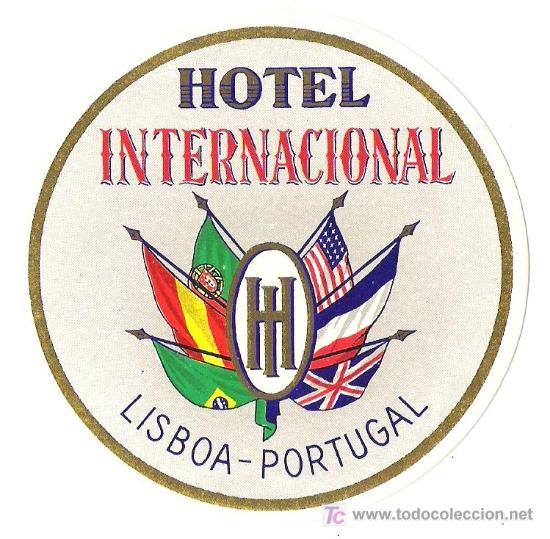 Etiquetas antiguas: Etiqueta Hotel Internacional - Lisboa - Portugal