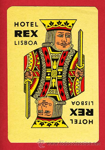 Etiquetas antiguas: Etiqueta Hotel - HOTEL REX - LISBOA -PORTUGAL-MEDIDAS 90X 60 mm