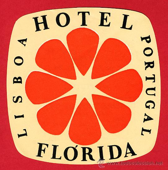 Etiquetas antiguas: ETIQUETA  HOTEL -PORTUGAL - HOTEL BRAGANZA-1I0X105 mm --LISBOA-
