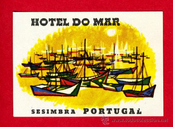 Etiquetas antiguas: ETIQUETA  HOTEL-PORTUGAL--HOTEL DO MAR- SESIMBRA- PORTUGAL-50X35  mm -