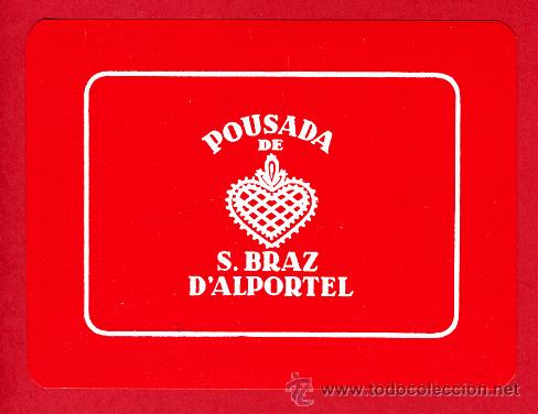 Etiquetas antiguas: ETIQUETA  HOTEL  -PORTUGAL-POUSADA DE S. BRAZ D&acute;ALPORTEL-   92X70mm -PORTUGAL