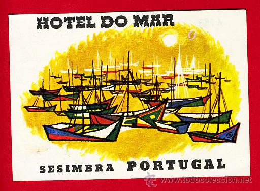 Etiquetas antiguas: Etiqueta Hotel PORTUGAL -- HOTEL DO MAR - 70X100 mm - SESIMBRA-ilustracion
