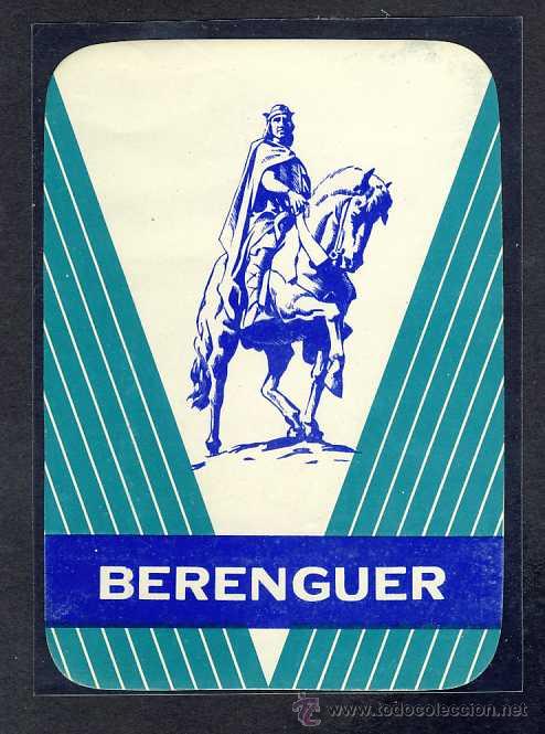 Etichette antiche: Etiqueta de tejidos BERENGUER. cABALLO
