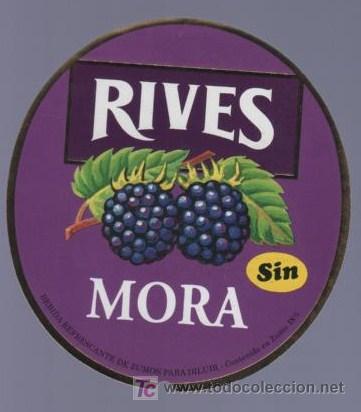 Old Labels: ETIQUETA DE MORA RIVES. RIVES.