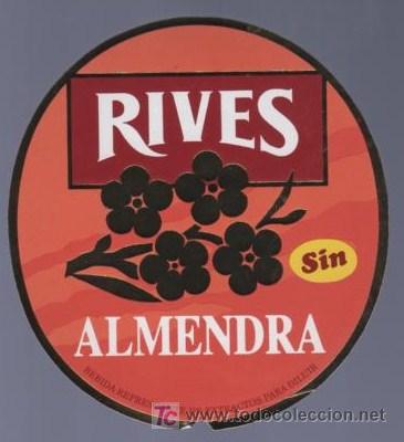 Etiquetas antiguas: ETIQUETA DE ALMENDRA RIVES. RIVES. - Foto 1