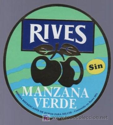 Old Labels: ETIQUETA DE MANZANA VERDE RIVES. RIVES.