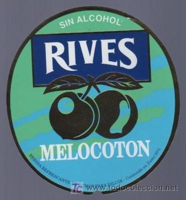 Old Labels: ETIQUETA DE MELOCOTON RIVES. RIVES.