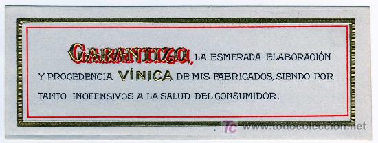 Alte Etiketten: CURIOSA CONTRA ETIQUETA - FRANCISCO ALVAREZ - CONSTANTINA (SEVILLA)