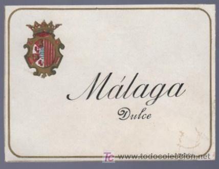 Etiquetas antiguas: ETIQUETA DE MALAGA DULCE. - Foto 1