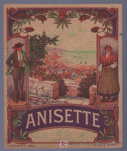 Etiquetas antiguas: ETIQUETA DE ANISETTE. - Foto 1