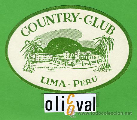 Etiquetas antiguas: ETIQUETA  HOTEL - PERU -HOTEL  LIMA - TIPO  ILUSTRACION FIRMADA-115  - mm -