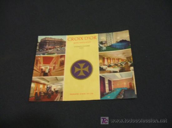 Alte Etiketten: ETIQUETA HOTEL - CROIX D'OR - FRANCE