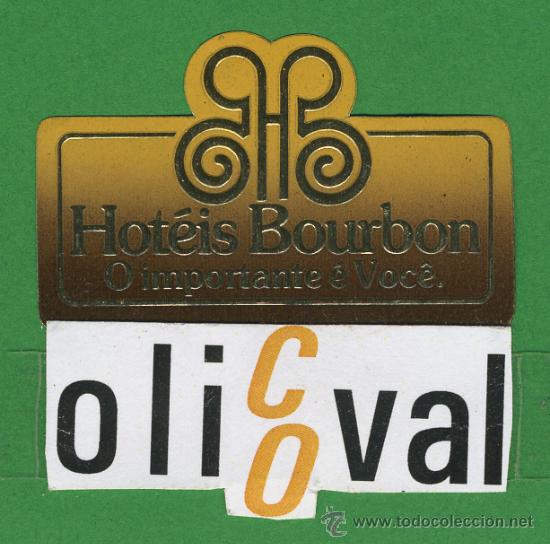 Etiquetas antiguas: ETIQUETA  HOTEL -   HOTEIS BOURDON - METALIZADO  45X 25- mm -
