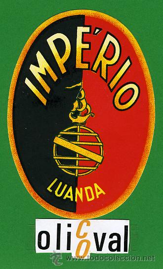 Etiquetas antiguas: ETIQUETA  HOTEL - ANGOLA  -   HOTEL IMPERIO  -LUANDA-ILUSTRACION  - OVAL   98 mm