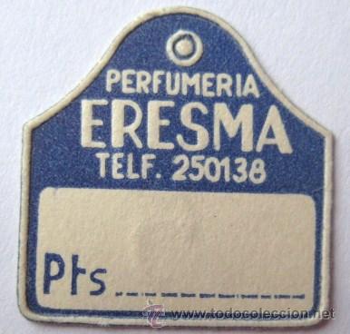 Etiquetas antiguas: ANTIGUA ETIQUETA. A&Ntilde;OS 50.- PERFUMERIA ERESMA-. SIN USAR. ENVIO GRATIS&iexcl;&iexcl;&iexcl;