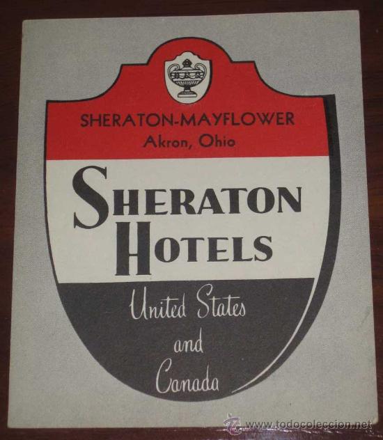 Etiquetas antiguas: ANTIGUA ETIQUETA DE MALETA - ANTIQUE LUGGAGE BAGAGE LABEL - ANCIEN ETIQUETTE LA VALISE - HOTEL SHERA