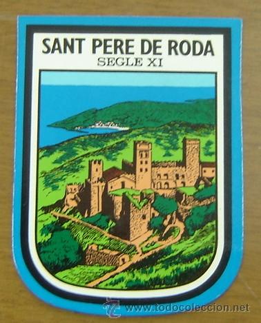 Etiquetas antiguas: PEGATINA ADHESIVO SANT PERE DE RODA - a&ntilde;os 80s - ORIGINAL SIN DESPEGAR