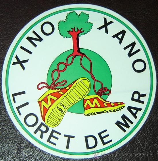 Etiquetas antiguas: PEGATINA ADHESIVO XINO XANO LLORET DE MAR - ORIGINAL SIN DESPEGAR