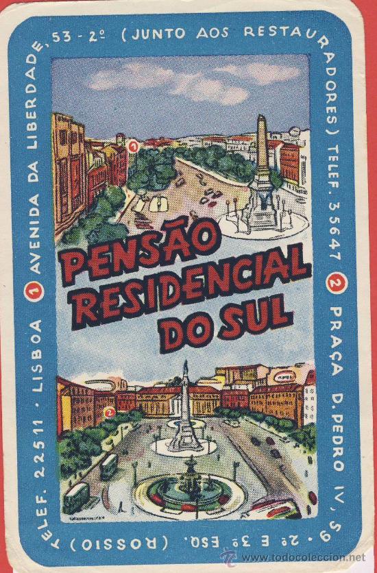 Etiquetas antiguas: ETIQUETA  HOTEL -PORTUGAL-PESA&Aacute;O RESIDENCIAL DO SUL-LISBOA- 180X125 mm -ILUSTRACION