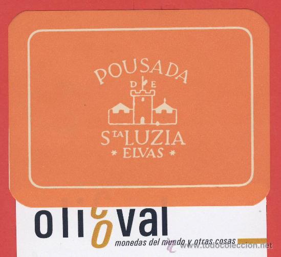 Etiquetas antiguas: ETIQUETA  HOTEL -PORTUGAL-HOTEL POUSADA STA.LUZIA-ELVAS-82X62 mm -