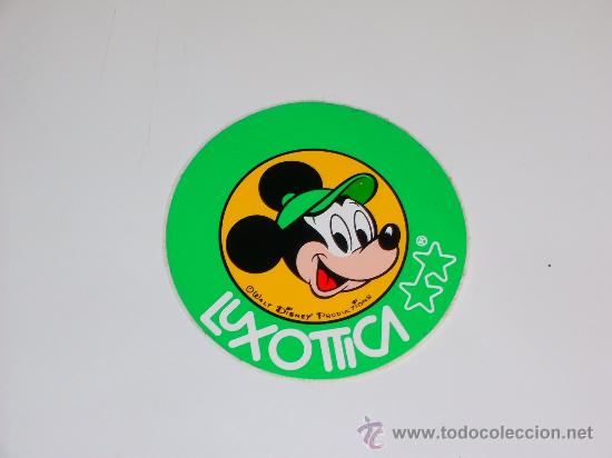 Etiquetas antiguas: PEGATINA/ ADHESIVO -MICKEY MOUSE (WALT DISNEY) PROPAGANDA DE LUXOTTICA (&Oacute;PTICA).