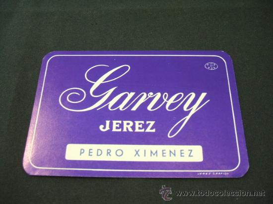 Old Labels: ETIQUETA - GARVEY - JEREZ - PEDRO XIMENEZ -