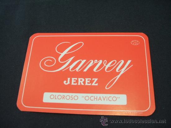 Etichette antiche: ETIQUETA - GARVEY - JEREZ - OLOROSO OCHAVICO -