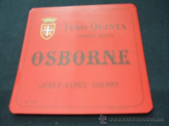 Old Labels: ETIQUETA - OSBORNE - FINO QUINTA - JEREZ SECO - JEREZ -